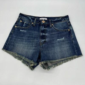 STS Blue High Rise Distressed Raw Hem Denim Short Womens Size 25 Boho Festival - Picture 1 of 8