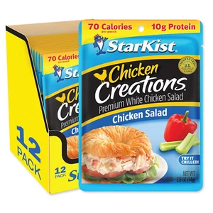 Starkist Chicken Creations, Chicken Salad, 2.6 Oz Pouch (Pack of 12) - Picture 1 of 24