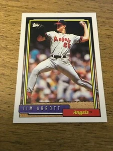 Jim Abbott Angels 1992 Topps #530 - Picture 1 of 2