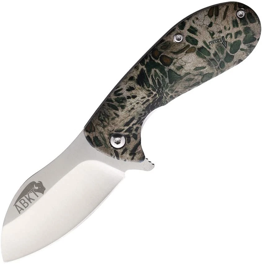 ABKT Tac Grunt Linerlock Camo Folding Blade Pocket Tactical Knife - AB048MP