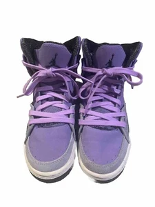 Jordan Shoes Girls 5.5Y Stealth Basketball Suede Purple Sparkle SC-1  439655 008 - Picture 1 of 10