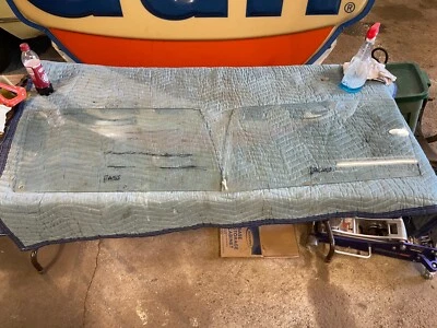 1968 dodge CHARGER DOOR GLASS PAIR B-BODY LEFT RIGHT BUDGET RATROD SCRATCHES CC- - Image 1 of 4