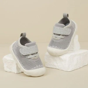 Baby Toddlers Soft Sole Breathable Mesh Prewalker Kids Girls Boys Non-slip Shoes - Picture 1 of 18