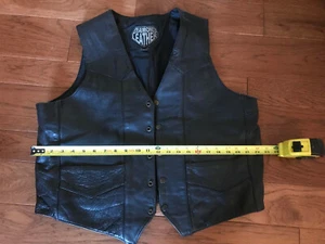  MOTORCYCLE - BIKER VEST c.1963 large or XLARGE men women Ex. tough exterior.  - Picture 1 of 4
