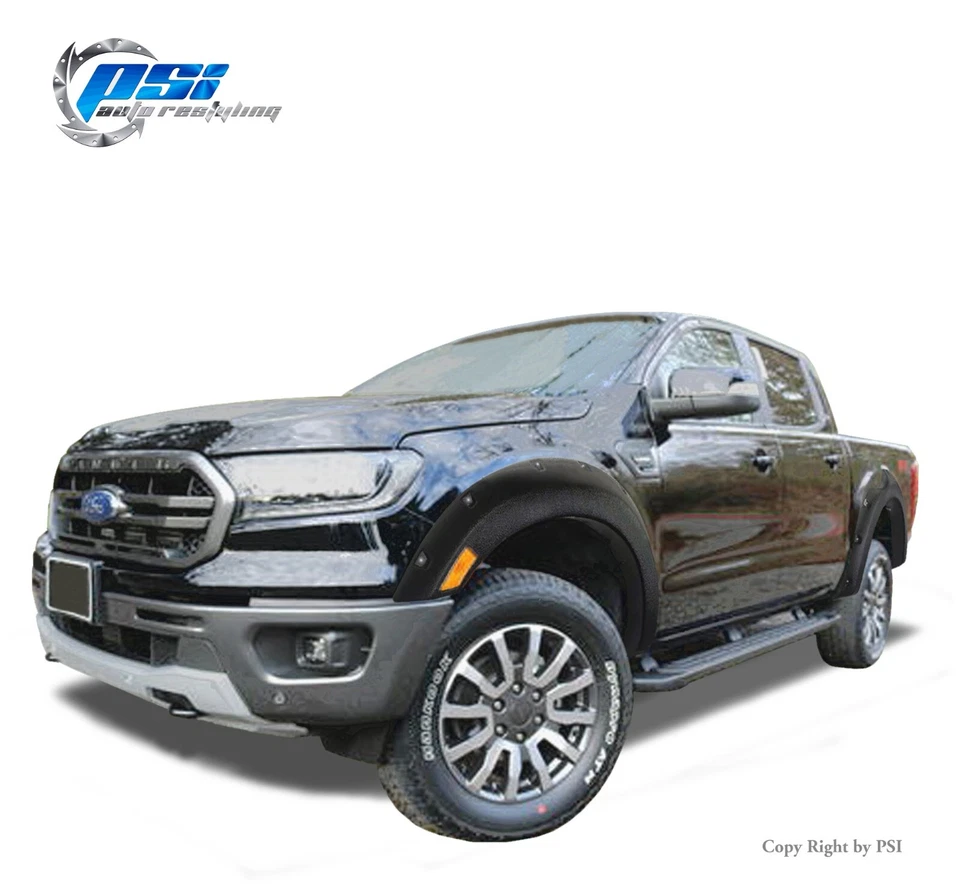 Pocket Rivet Bolt Fender Flares Fits Ford Ranger 19-23 5'1" Bed Only, Textured Foto 1 de 4