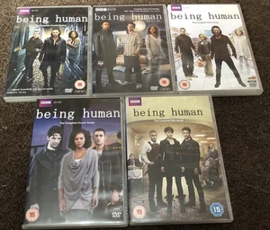 Being Human DVDs Complete Series 1-5 Rated 15 BBC Series Aiden Turner - Picture 1 of 6