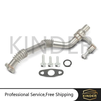 Left Turbocharger Oil Return Tube for BMW X5 550i 550i GT 550i GT xDrive 750Li - Image 1 of 2