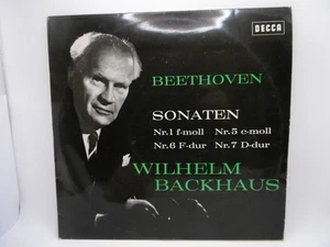 Beethoven Sonatas No 1 5 6 7, Wilhelm Backhaus, Decca SXL 21080-B LP, 12" 60er - Picture 1 of 5
