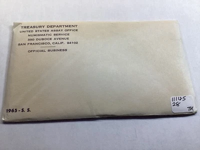 1965 Special Mint Set in Sealed Unopened Envelope w/Silver Kennedy 111125 28tk - Image 1 of 4