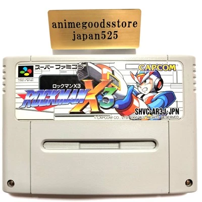 ROCKMAN X3 Super Famicom Cartridge OnlyJapanese - Image 1 of 4