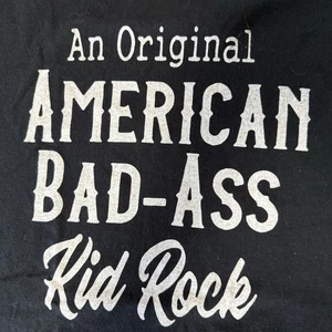 Goldman American Bad Ass Kid Rock kurzärmliges schwarzes T-Shirt mit Rundhalsausschnitt - Bild 1 von 7