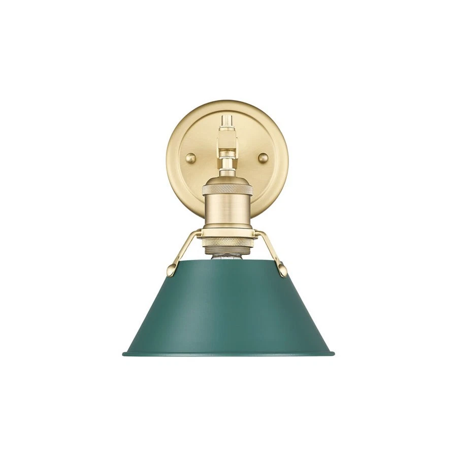 Golden Orwell 1-Light Bath Vanity, Champagne Bronze/Pine Green - 3306-BA1BCB-GN - Изображение 1 из 1