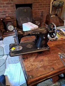 Vintage Singer 15K Nähmaschine elektrisches Pedal 50er Jahre ohne Koffer EG204542 - Bild 1 von 15