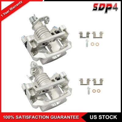 Rear Set Brake Calipers Assembly w/Bracket Fits 2011 - 2016 Chevrolet Impala - Image 1 of 4