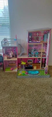 KidKraft 65833 Girl's Uptown Dollhouse with Furniture - Image 1 of 3