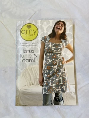 2007 Amy Butler Lotus Tunic & Cami UNCUT XS-XL Sewing Pattern AB031LT - Image 1 of 4
