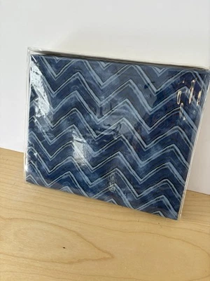 RALPH LAUREN NIP Indigo Modern Herringbone QUEEN Deep Fitted sheet - Image 1 of 4