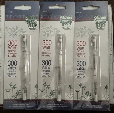 3 - Halogen Light Bulbs by Keddie Products 300W Lumens 120 Volt -NOS - Image 1 of 2