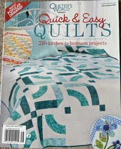 Quilters World Magazine -Quick & Easy- 28 Projects -July 2021 - Picture 1 of 6