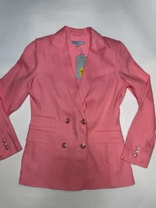 Giacca blazer donna Antonio Melani Aurora lino corallo taglia 6. 1360 - Foto 1 di 7