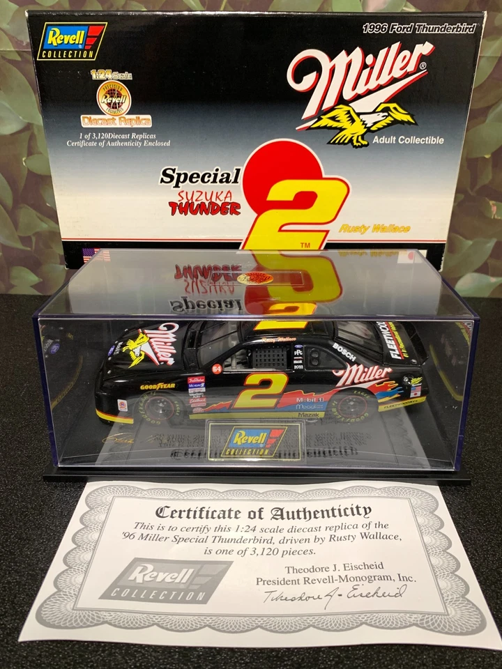 Ford Thunderbird 1996 Miller Suzuka Thunder Revell Rusty Wallace #2 1:24 Foto 1 de 4