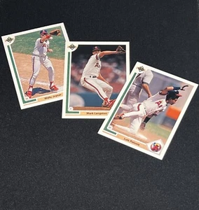 1991 Upper Deck Card Lot #187 Luis Polonia #234 Mark Langston #575 Wally Joyner - Picture 1 of 7