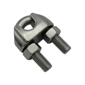 Wire Rope Grips U Bolt Stainless Steel 25MM (DIN741 Bulldog Clamp Marine Boat) - Picture 1 of 8