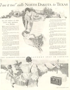 1925 NAPTHA SOAP Laundry PRINT AD North Dakota to Texas Proctor and Gamble - Picture 1 of 1