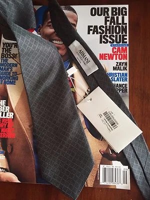 CORBATA ARMANI COLLEZIONI THE LT GRIS 100% SEDA Foto 1 de 3