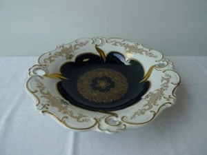 Prunkschale Weimar Echt Kobalt Ilse 701 Dekor vergoldet - Bild 1 von 7