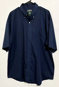Cambridge Classics Mens Button Down Shirt Sleeve Shirt Size XL Blue EUC - Picture 1 of 3