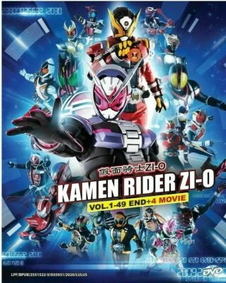 Kamen Rider Zi-O DVD (Vol : 1 to 49 end + 4 Movie) with English Subtitle - Imagem 1 de 2