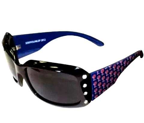 PHILADELPHIA PHILLIES WOMENS SUNGLASSES BLING UV PROTECTION AND W/FREE POUCH/BAG Cover
