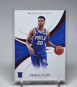 2017-18 Immaculate Markelle Fultz #4 Rookie Red /35 - Philadelphia 76ers - Picture 1 of 2