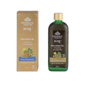 100% Ayurvedic Organic India Men's Body Oil Ashwagandha 120ml - Picture 1 of 4