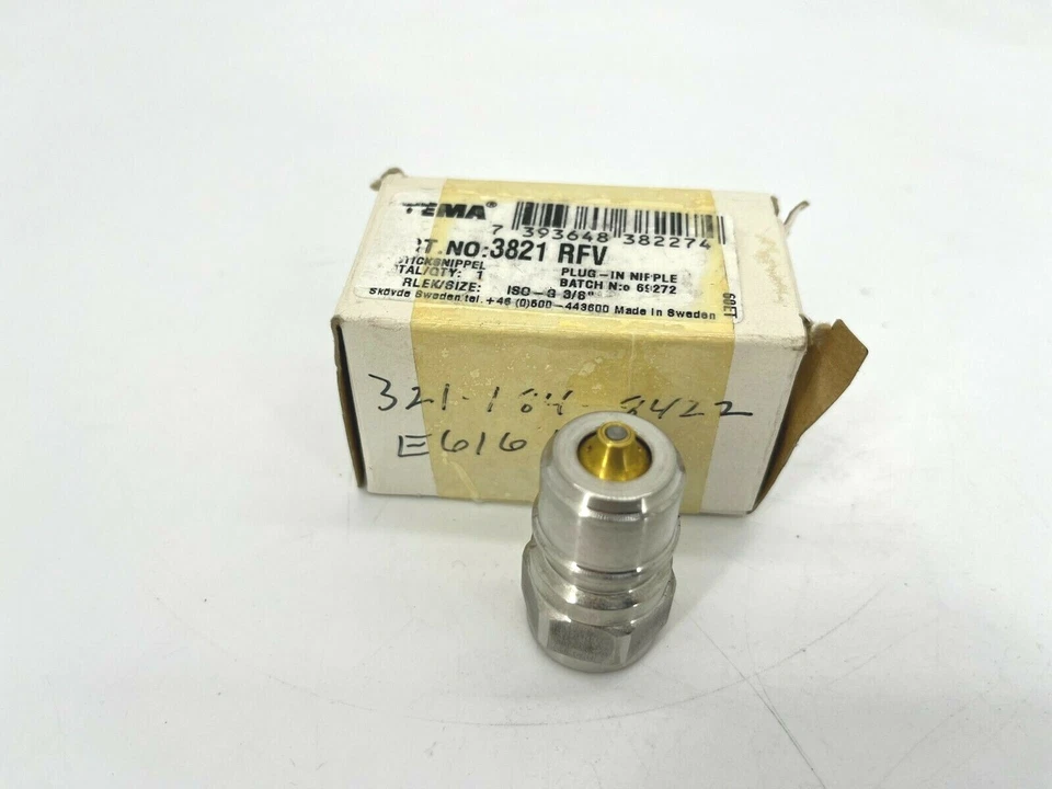New Tema 3821RFV Hydraulic Quick Coupling - Image 1 of 4