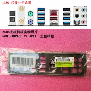 original I/O Shield ASUS ROG RAMPAGE VI APEX motherboard Backplate IO - Afbeelding 1 van 1