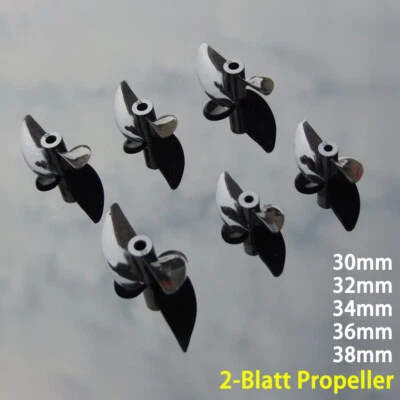 PC Harz Boot Paddel 2-Blatt Propeller Hohe Festigkeit Für 3mm/4mm RC Boot Welle - Bild 1 von 4