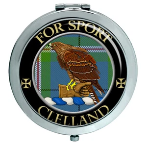 Clelland Scottish Clan Compact Mirror - Picture 1 of 5