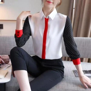 Blusas De Mujer Manga Larga Camisa Elegantes Fina De Moda Casuales New 50%off - Picture 1 of 25