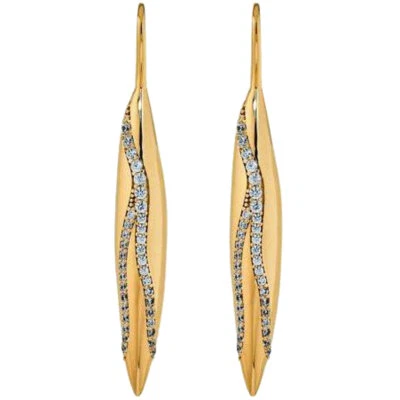 Pendientes colgantes para mujer Swarovski Atelier circonita cúbica dorada 5534423 Foto 1 de 3