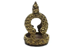 ANTIQUE GEORGIAN ENGLISH PINCHBECK SEAL FOB CHARM c1800 GENTLEMAN - Picture 1 of 6