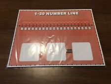 New ListingSet of 10 - Number Line 1-20 Laminated Math Work Mats #25- Dry Erase