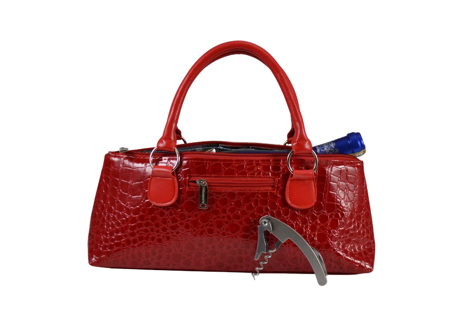 Wine Clutch Bag Thermal Insulated Include Portable Waiter-Style Corkscrew  - Image 1 of 1