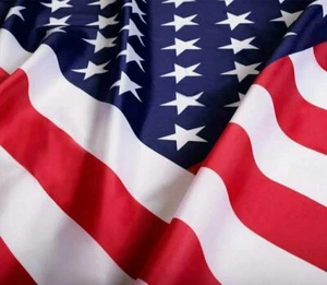 3' x 5' FT USA US U.S. American Flag Polyester Stars Brass Grommets - Picture 1 of 4