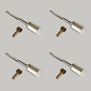 4x 4/4 Violin Silver Button Screw Eyelet Top Quality Violin Screw Bow Making - Picture 1 of 4