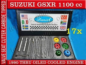SUZUKI GSXR 1100 CC OIL COOLED 1990 THRU  VALVE SEAT CUTTER CARBIDE 3 ANGLE CUT - Picture 1 of 10