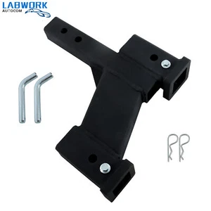 W/ 8-1/4 Inch & 2-1/4 Inch Rise Or Drop Dual Hitch Extender For 2 Inch Receiver - Picture 1 of 14