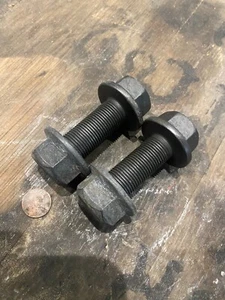 Hex Head Flange Bolt 3/4"- 16 x 2" Long "2 Bolts with Nuts" Grade 8 - Picture 1 of 1