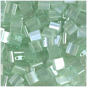 Miyuki Tila 2-Hole Square Beads 5mm Light Seafoam Green Luster TL316 - Picture 1 of 3